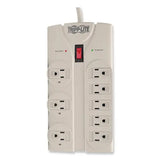 EATON EATON Protect It! Surge Suppressor, 8 AC Outlets, 8 ft Cord, 1,440 J, Light Gray - TLP808