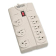 EATON EATON Protect It! Surge Suppressor, 8 AC Outlets, 8 ft Cord, 1,440 J, Light Gray - TLP808