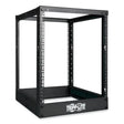 EATON EATON SmartRack 4-Post Open Frame Rack, 13U, 1,000 lbs Capacity, Black - SR4POST13