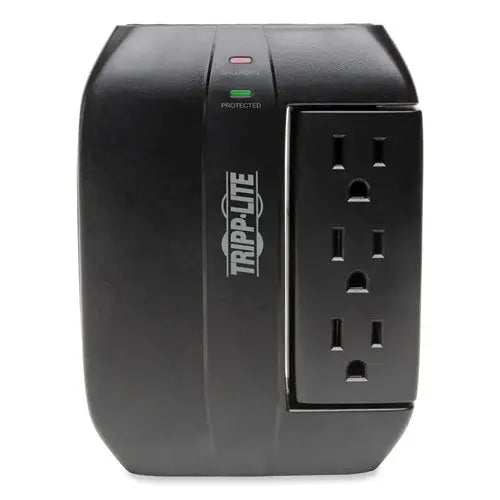 EATON EATON Swivel6 Six-Outlet, Direct Plug-in Surge Suppressor, 6 AC Outlets, 1,500 J, Black - SWIVEL6