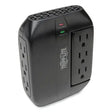 EATON EATON Swivel6 Six-Outlet, Direct Plug-in Surge Suppressor, 6 AC Outlets, 1,500 J, Black - SWIVEL6