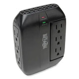 EATON EATON Swivel6 Six-Outlet, Direct Plug-in Surge Suppressor, 6 AC Outlets, 1,500 J, Black - SWIVEL6