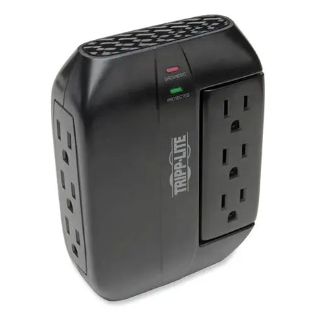 EATON EATON Swivel6 Six-Outlet, Direct Plug-in Surge Suppressor, 6 AC Outlets, 1,500 J, Black - SWIVEL6