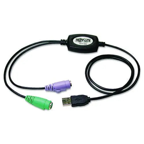EATON EATON USB to PS/2 Adapter for Keyboard and Mouse, USB-A Male to (2) PS/2 Female, 18" - B015-000