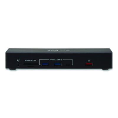EATON Laptop Triple Display USB-C Dock, Displayport/HDMI/RJ45/USB/VGA, Black - U442AB-DOCK9