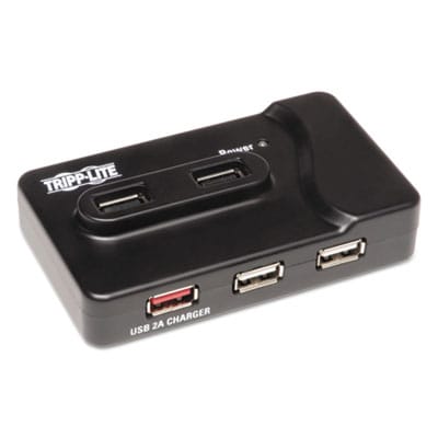 EATON Laptop USB 3.0 SuperSpeed Charging Hub, 6 Ports, Black - U360-412