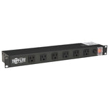 EATON Networking And Video Conferencing/Headset and Speaker/Accessories Tripp Lite 12-Outlet 1U Rackmount Power Strip (120V, 15A) 15 ft. (4.57 m) Cord - RS1215-RA