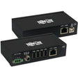 EATON Networking and Video Conferencing/Headset and Speaker/Accessories Tripp Lite 4-Port Industrial USB over Cat6 Extender, ESD Protection, PoC - USB 2.0, Mountable, 330 f - B203-104-IND-ER