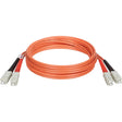 EATON Tripp Lite 0.3M Duplex Multimode 62.5/125 Fiber Optic Patch Cable SC/SC 1' 1ft 0.3 Meter - SC Male - SC Male - 1ft - Orange - N306-001