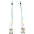 EATON Tripp Lite 0.5M 10Gb Duplex Multimode 50/125 OM3 LSZH Fiber Cable LC/LC Aqua - Fiber Optic for Network Device - 1.67 ft - 2 x LC Male Network - 2 x LC Male Network - N820-20N