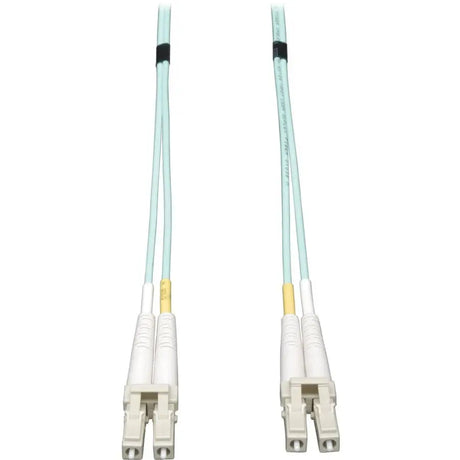 EATON Tripp Lite 0.5M 10Gb Duplex Multimode 50/125 OM3 LSZH Fiber Cable LC/LC Aqua - Fiber Optic for Network Device - 1.67 ft - 2 x LC Male Network - 2 x LC Male Network - N820-20N