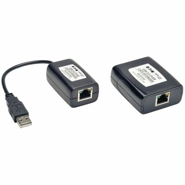 EATON Tripp Lite 1-Port USB 2.0 over Cat5 Cat6 Extender Kit Video Transmitter & Receiver 164' - B203-101-PNP