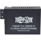 EATON Tripp Lite 10/100 UTP to Multimode Fiber Media Converter RJ45 / SC 550M 850nm - 1 x Network (RJ-45) - 10/100Base-TX, 100Base-FX - Desktop - N784-001-SC-MM