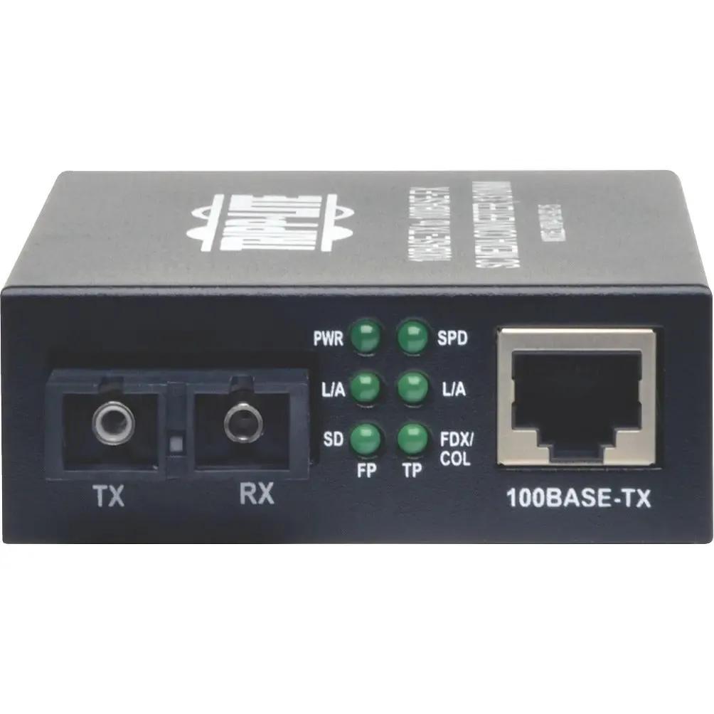 EATON Tripp Lite 10/100 UTP to Singlemode Fiber Media Converter RJ45 / SC 15km 1310nm - 1 x Network (RJ-45) - 10/100Base-TX, 1000Base-FX - Desktop - N784-001-SC-15