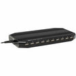 EATON Tripp Lite 10-Port USB Charging Station Hub w Adjustable Storage Tablet / Smartphone / iPad / Iphone 5V 21A 105W - 12 V DC Input Voltage - 5 V DC Output Voltage - 2.40 A Output Current - U280-010-ST