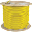 Tripp Lite 1000ft Cat5 / Cat5e Bulk Cable Solid Core CMR PVC Yellow 1000' - Category 5e for Network Device, Patch Panel, Switch, Router - 128 MB/s - 1000 ft - 1 x Bare Wire - 1 x Bare Wire - Yellow - N022-01K-YW EATON