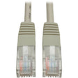 EATON Tripp Lite 100ft Cat5e / Cat5 350MHz Molded Patch Cable RJ45 M/M Gray 100' - 100ft - 1 x RJ-45 Male - 1 x RJ-45 Male - Gray - N002-100-GY