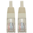 EATON Tripp Lite 10ft Cat5e / Cat5 350MHz Molded Patch Cable RJ45 M/M White 10' - 10ft - 1 x RJ-45 Male - 1 x RJ-45 Male - White - N002-010-WH