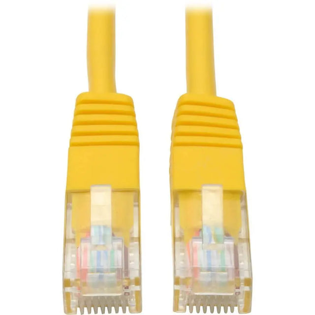 EATON Tripp Lite 10ft Cat5e / Cat5 350MHz Molded Patch Cable RJ45 M/M Yellow 10' - 10ft - 1 x RJ-45 Male - 1 x RJ-45 Male - Yellow - N002-010-YW