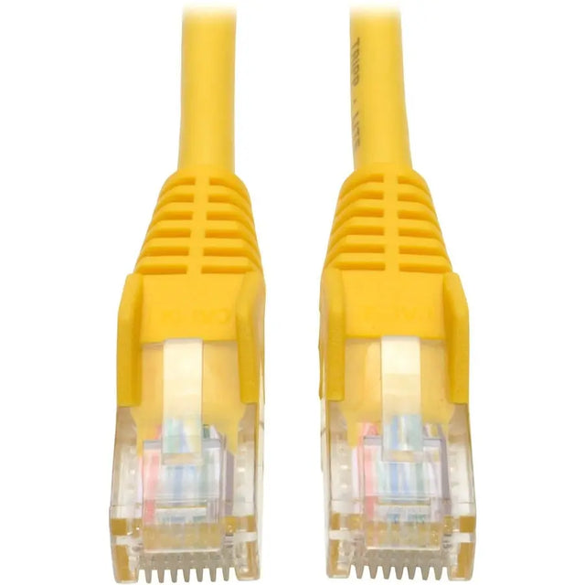 EATON Tripp Lite 10ft Cat5e Cat5 350MHz Snagless Patch Cable RJ45 M/M Yellow 10' - Category 5e - 10ft - 1 x RJ-45 Male Network - 1 x RJ-45 Male Network - Yellow - N001-010-YW