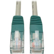 Tripp Lite 10ft Cat5e Cat5 Molded Snagless Crossover Patch Cable RJ45 Gray 10' - 10ft - 1 x RJ-45 Male - 1 x RJ-45 Male - Gray - N010-010-GY EATON