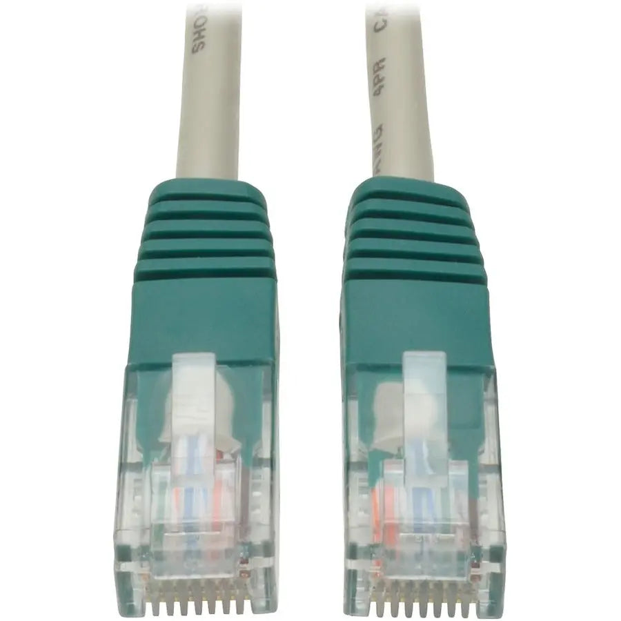 Tripp Lite 10ft Cat5e Cat5 Molded Snagless Crossover Patch Cable RJ45 Gray 10' - 10ft - 1 x RJ-45 Male - 1 x RJ-45 Male - Gray - N010-010-GY EATON