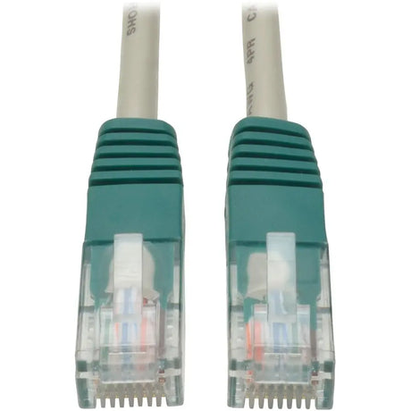 Tripp Lite 10ft Cat5e Cat5 Molded Snagless Crossover Patch Cable RJ45 Gray 10' - 10ft - 1 x RJ-45 Male - 1 x RJ-45 Male - Gray - N010-010-GY EATON