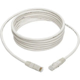 EATON Tripp Lite 10ft Cat6 Gigabit Molded Patch Cable RJ45 M/M 550MHz 24AWG White - Category 6 for Network Device, Router, Modem, Blu-ray Player, Printer, Computer - 128 MB/s - Patch Cable - 10 ft - 1 x RJ-...  - N200-010-WH