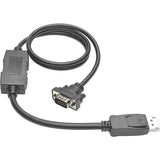 EATON Tripp Lite 10ft DisplayPort to VGA / DP to VGA Adapter Active Converter with Latches DP 1.2 M/M - for Video Device, Projector, TV, Graphics Card, Monitor - 10 ft - 1 x HD-15 Male VGA - 1 x DisplayPort - P581-010-VGA-V2