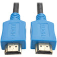 EATON Tripp Lite 10ft High Speed HDMI Cable Digital A/V 4K x 2K UHD M/M Blue 10' - HDMI for Monitor, Projector, TV, iPad, A/V Receiver, Audio/Video Device, Blu-ray Player - 1.28 GB/s - 10 ft - 1 x HDMI Male...  - P568-010-BL