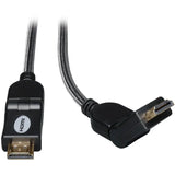 EATON Tripp Lite 10ft High Speed HDMI Cable Digital Video with Audio Swivel Connectors 4K x 2K M/M 10' - HDMI - 10 ft - 1 x HDMI Male - 1 x HDMI Male - Shielding - P568-010-SW