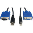 EATON Tripp Lite 10ft KVM Switch USB Cable Kit for KVM Switch B006-VU4-R - 10ft - P758-010