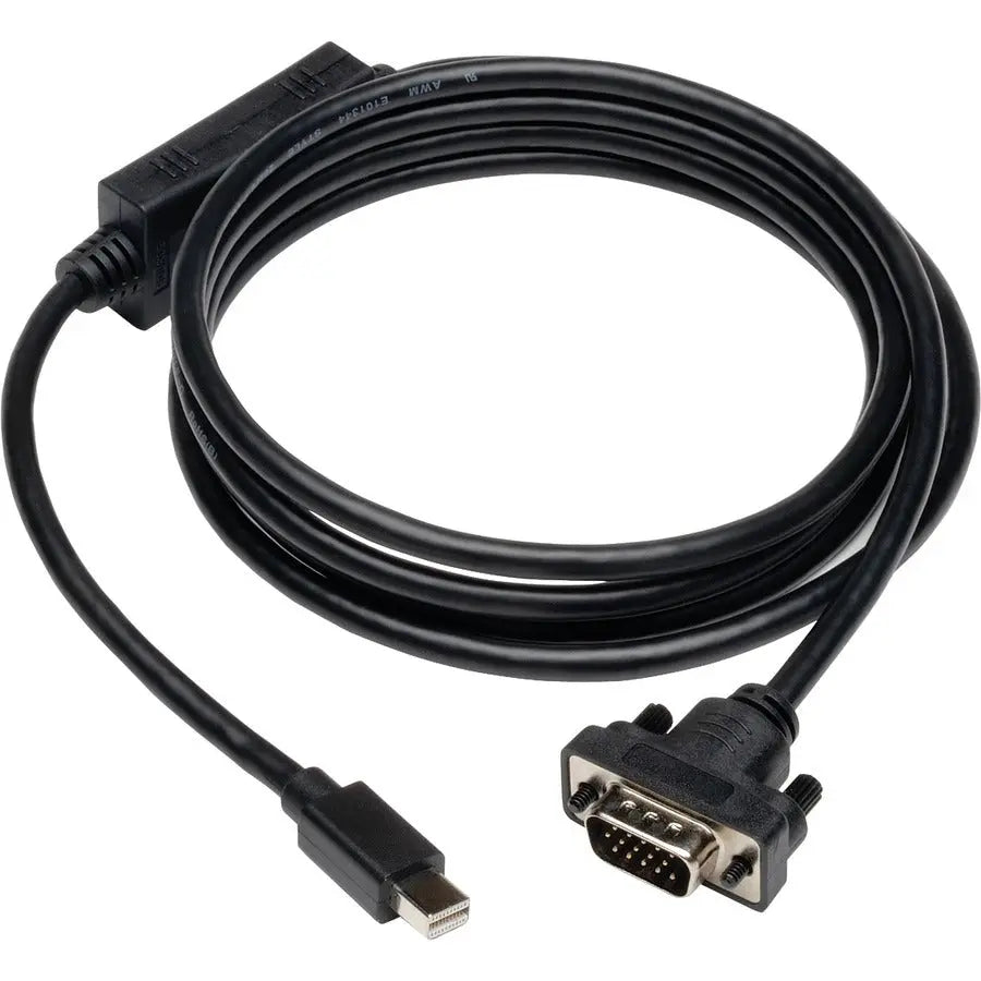 EATON Tripp Lite 10ft Mini DisplayPort to VGA Adapter Active Converter mDP to VGA 1920 x 1200 DPort 1.2 M/M - DisplayPort/VGA for Video Device, Projector, TV, Graphics Card, Monitor - 10 ft - 1 x HD-15 Male - P586-010-VGA-V2