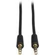 EATON Tripp Lite 10ft Mini Stereo Audio Dubbing Cord 3.5mm M/M Connectors 10' - (M/M) 10-ft. - P312-010