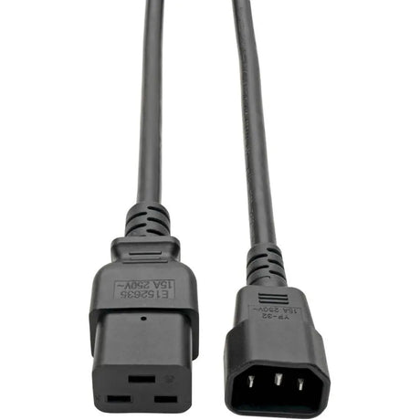 EATON Tripp Lite 10ft Power Cord Extension Cable C19 to C14 Heavy Duty 15A 14AWG 10' - (IEC-320-C19 to IEC-320-C14) 10-ft. - P047-010