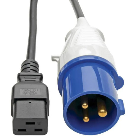 Tripp Lite 10ft Power Cord Extension Cable IEC309 to C19 Heavy Duty 16A 10' - 250 V AC Voltage Rating - 16 A Current Rating - Black - P070-010 EATON
