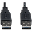EATON Tripp Lite 10ft USB 2.0 High Speed Reversible Connector Cable Universal M/M - (Reversible A to Reversible A M/M) 10-ft. - UR020-010