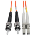 EATON Tripp Lite 10M Duplex Multimode 62.5/125 Fiber Optic Patch Cable LC/ST 33' 33ft 10 Meter - LC Male - ST Male - 32.81ft - Orange - N318-10M