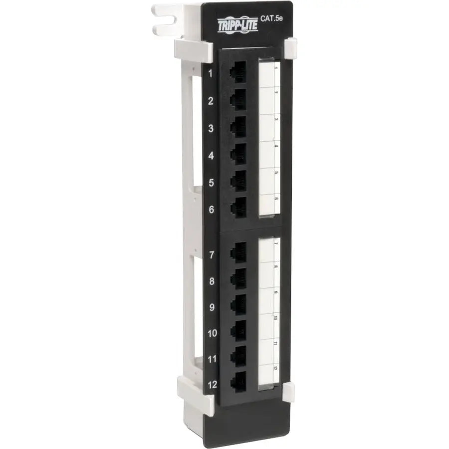 EATON Tripp Lite 12-Port Cat5e Cat5 Wall Mount Patch Panel 568B 110 Punch TAA GSA - 568B, RJ45 Ethernet" - N050-012