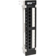 EATON Tripp Lite 12-Port Cat5e Cat5 Wall Mount Patch Panel 568B 110 Punch TAA GSA - 568B, RJ45 Ethernet" - N050-012