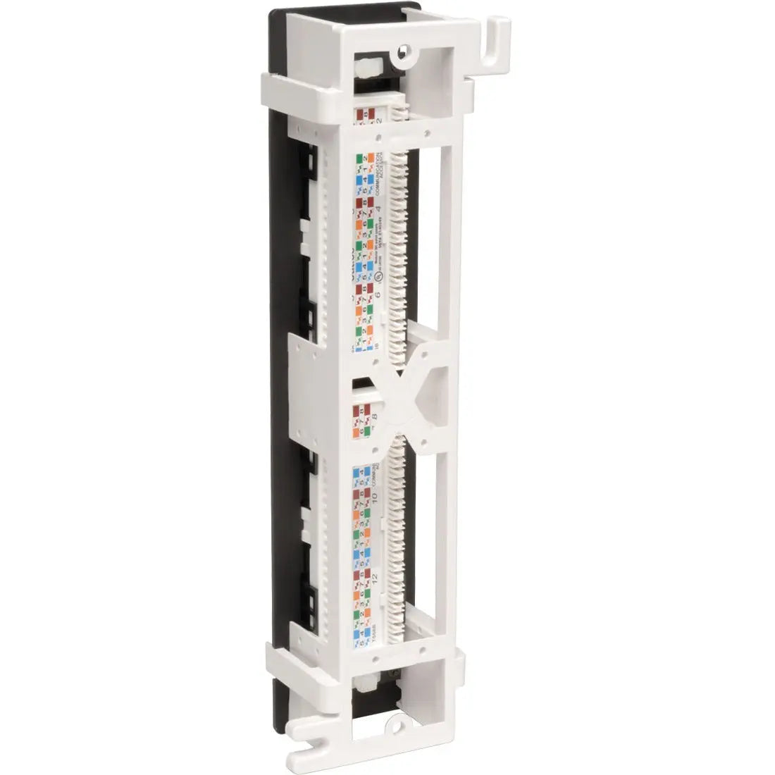 EATON Tripp Lite 12-Port Cat6 Wall Mount Vertical 110 Patch Panel RJ45 TAA GSA - 12 x RJ-45 - N250-012