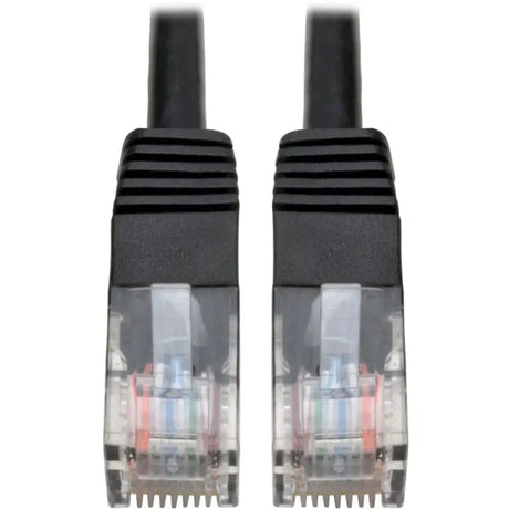 EATON Tripp Lite 12ft Cat5e Cat5 350MHz Black Molded Patch Cable RJ45 M/M 12' - 12 ft Category 5e Network Cable for Network Device - First End: 1 x RJ-45 Network - Male - Second End: 1 x RJ-45 Network - Mal...  - N002-012-BK