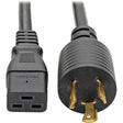 EATON Tripp Lite 12ft Power Cord Extension Cable L6-20P to C19 for PDU/UPS Heavy Duty 20A 12 AWG 12' - 12AWG (IEC-320-C19 to NEMA L6-20P) 12-ft. - P040-012