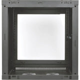 EATON Tripp Lite 12U Wall Mount Rack Enclosure Server Cabinet 13" Depth w Acrylic Window - For LAN Switch, Patch Panel - 12U Rack Height19" Rack Depth - Wall Mountable, Floor Standing - Black - Steel, Acryl - SRW12U13G