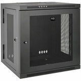 EATON Tripp Lite 12U Wall Mount Rack Enclosure Server Cabinet Swinging Hinged Door Deep - For UPS - 12U Rack Height x 19" Rack Width x 24.50" Rack Depth - Wall Mountable - Black - 200 lb Maximum Weight Capa - SRW12USDP