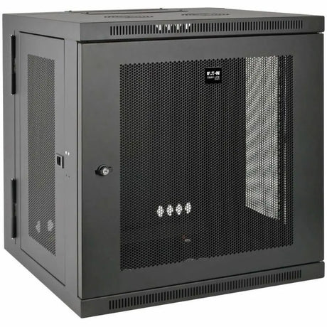 EATON Tripp Lite 12U Wall Mount Rack Enclosure Server Cabinet Swinging Hinged Door Deep - For UPS - 12U Rack Height x 19" Rack Width x 24.50" Rack Depth - Wall Mountable - Black - 200 lb Maximum Weight Capa - SRW12USDP