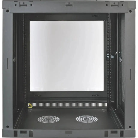EATON Tripp Lite 12U Wall Mount Rack Enclosure Server Cabinet w/ Glass Front Door - For Server - 12U Rack Height x 19" Rack Width x 16.50" Rack Depth - Wall Mountable - Black Powder Coat - Steel - 200 lb Ma - SRW12UG