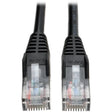 EATON Tripp Lite 14ft Cat5e / Cat5 Snagless Molded Patch Cable RJ45 M/M Black 14' - 14ft - 1 x RJ-45 Male - 1 x RJ-45 Male - Black - N001-014-BK