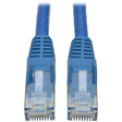EATON Tripp Lite 14ft Cat6 Gigabit Snagless Molded Patch Cable RJ45 M/M Blue 14' - 14 ft Category 6 Network Cable - First End: 1 x RJ-45 - Male - Second End: 1 x RJ-45 - Male - Patch Cable - Blue - 1 Each - N201-014-BL