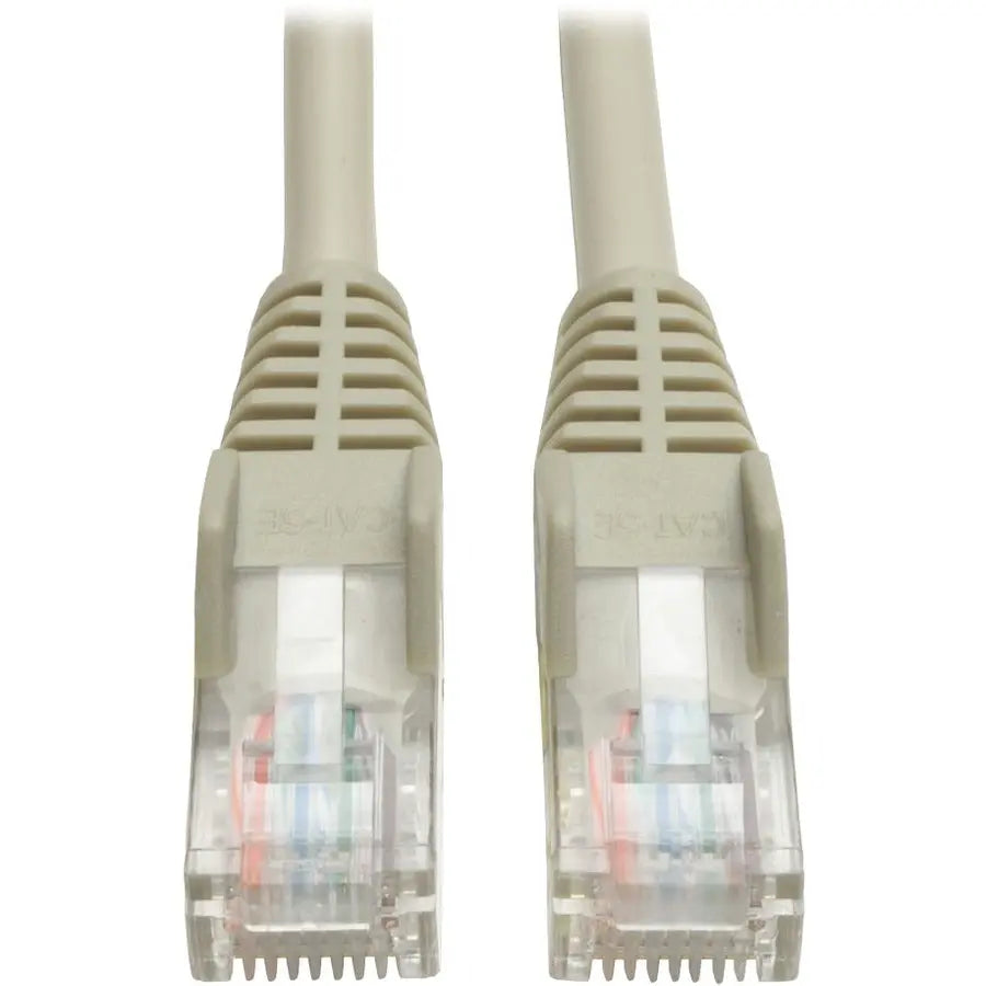 EATON Tripp Lite 15ft Cat5e / Cat5 350MHz Snagless Patch Cable RJ45 M/M Gray 15' - 15ft - 1 x RJ-45 Male - 1 x RJ-45 Male - Gray - N001-015-GY